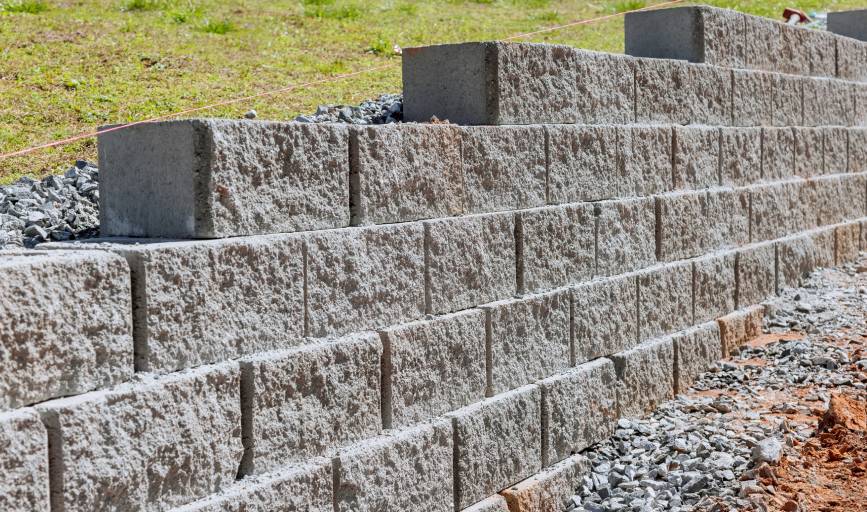 Retaining Wall Installation